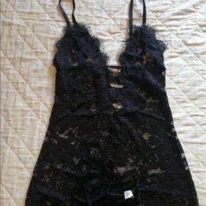 Floral lace lingerie
